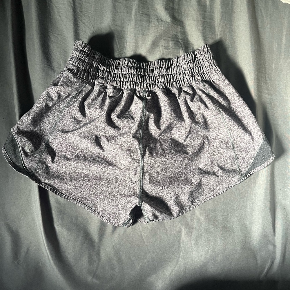 Gray Lululemon athletic shorts. Worn size 2